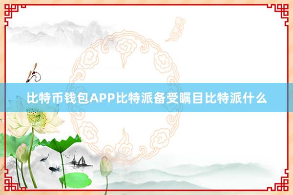 比特币钱包APP比特派备受瞩目比特派什么