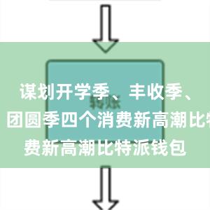 谋划开学季、丰收季、冰雪季、团圆季四个消费新高潮比特派钱包